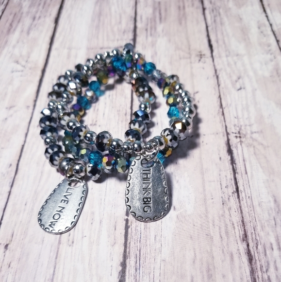 Boho Bracelets Live Now Stretchy Set - Picture 4 of 5